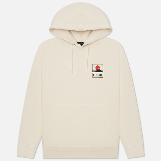 Мужская толстовка Edwin Sunset On Mount Fuji Hoodie Whisper White Garment Washed