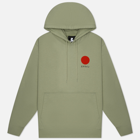  Мужская толстовка Edwin Japanese Sun Hoodie, цвет зелёный, размер M