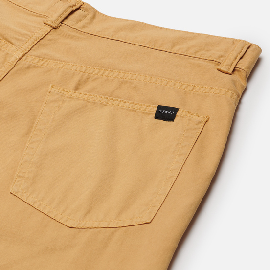 Мужские брюки Edwin Universe Cropped PFD Light Cotton Twill 6.8 Oz Curry Garment Dyed