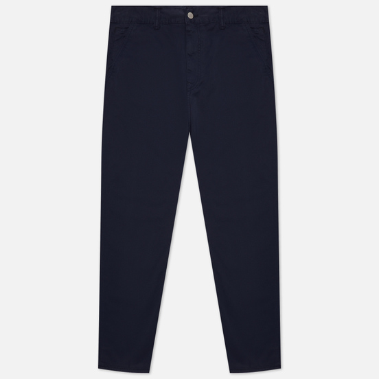 Мужские брюки Edwin Universe Cropped PFD Light Cotton Twill 6.8 Oz Navy Blazer Garment Dyed