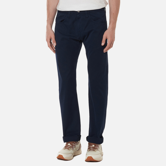 Мужские брюки Edwin 55 PFD Light Cotton Twill 6.8 Oz Navy Blazer Gament Dyed