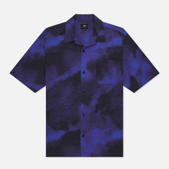 Мужская рубашка Edwin Blue Haze All Over Print Blue Haze Garment Dyed