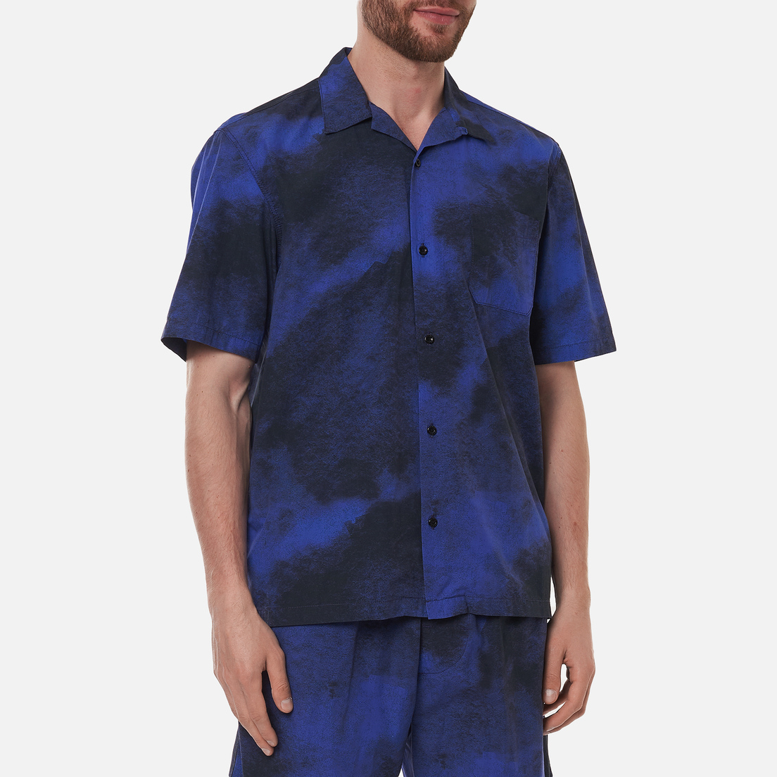 Edwin Мужская рубашка Blue Haze All Over Print