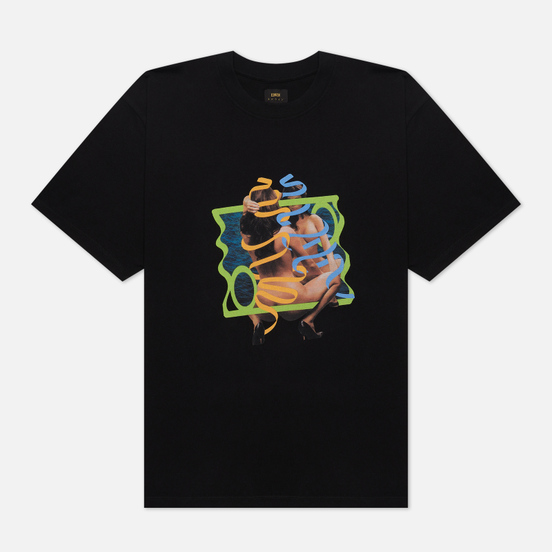 Мужская футболка Edwin Fortress Collage II Black Garment Washed