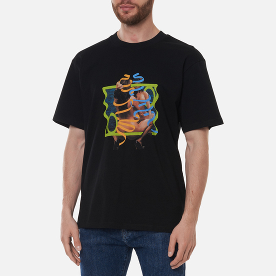 Мужская футболка Edwin Fortress Collage II Black Garment Washed