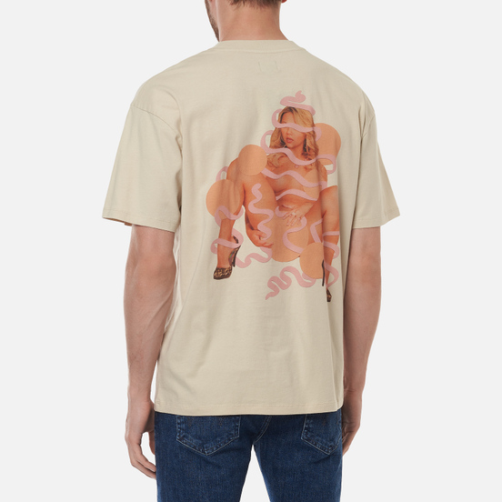 Мужская футболка Edwin Fortress Collage III Pelican Garment Washed