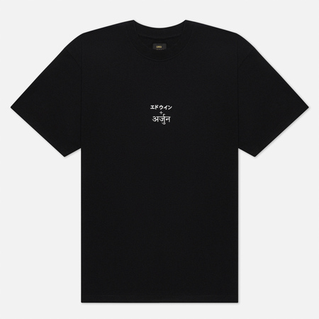 Мужская футболка Edwin x Arjun Reflective Print, цвет чёрный, размер XL