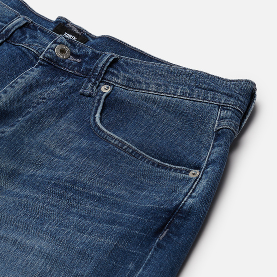 Мужские шорты Edwin ED-55 CS Night Blue Denim 11 Oz Blue Mid Trip Used
