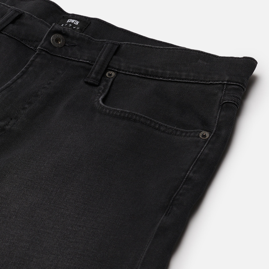 Мужские шорты Edwin ED-45 CS Ink Black Denim 11.5 Oz Black Silvery Wash