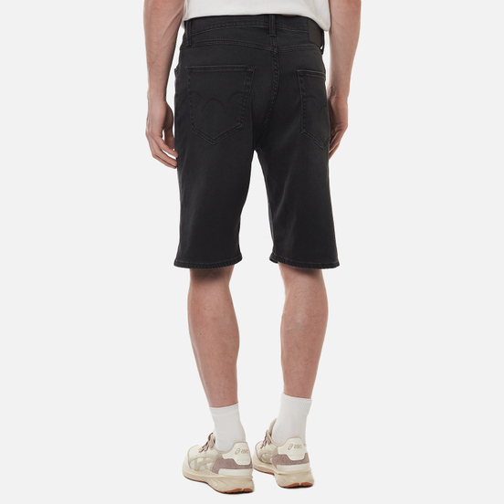 Мужские шорты Edwin ED-45 CS Ink Black Denim 11.5 Oz Black Silvery Wash