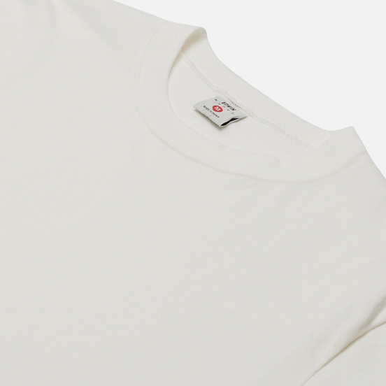 Мужская футболка Edwin Blank Crew Neck White Rinsed