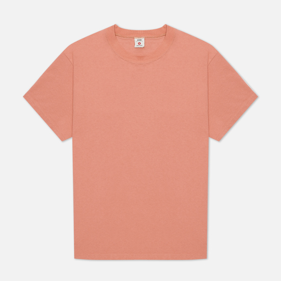 Мужская футболка Edwin Blank Crew Neck Soft Orange Rinsed