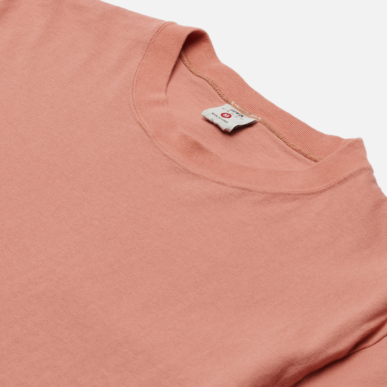 Мужская футболка Edwin Blank Crew Neck Soft Orange Rinsed