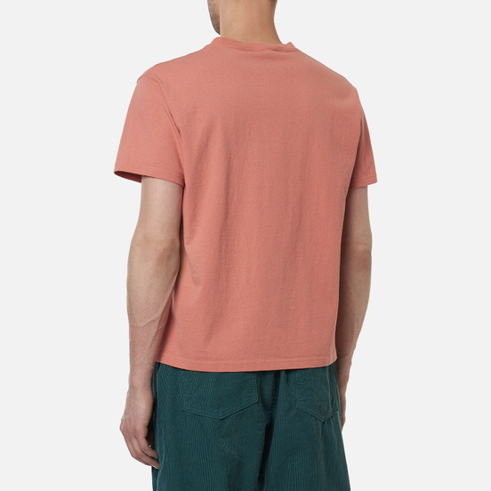 Мужская футболка Edwin Blank Crew Neck Soft Orange Rinsed