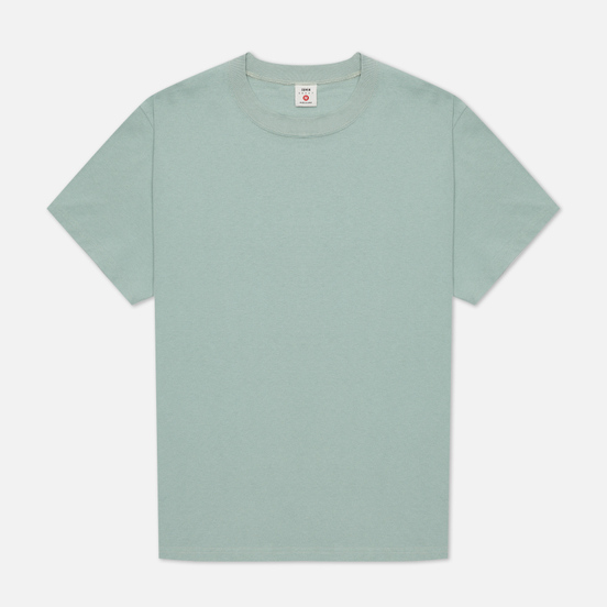 Мужская футболка Edwin Blank Crew Neck Soft Green Rinsed