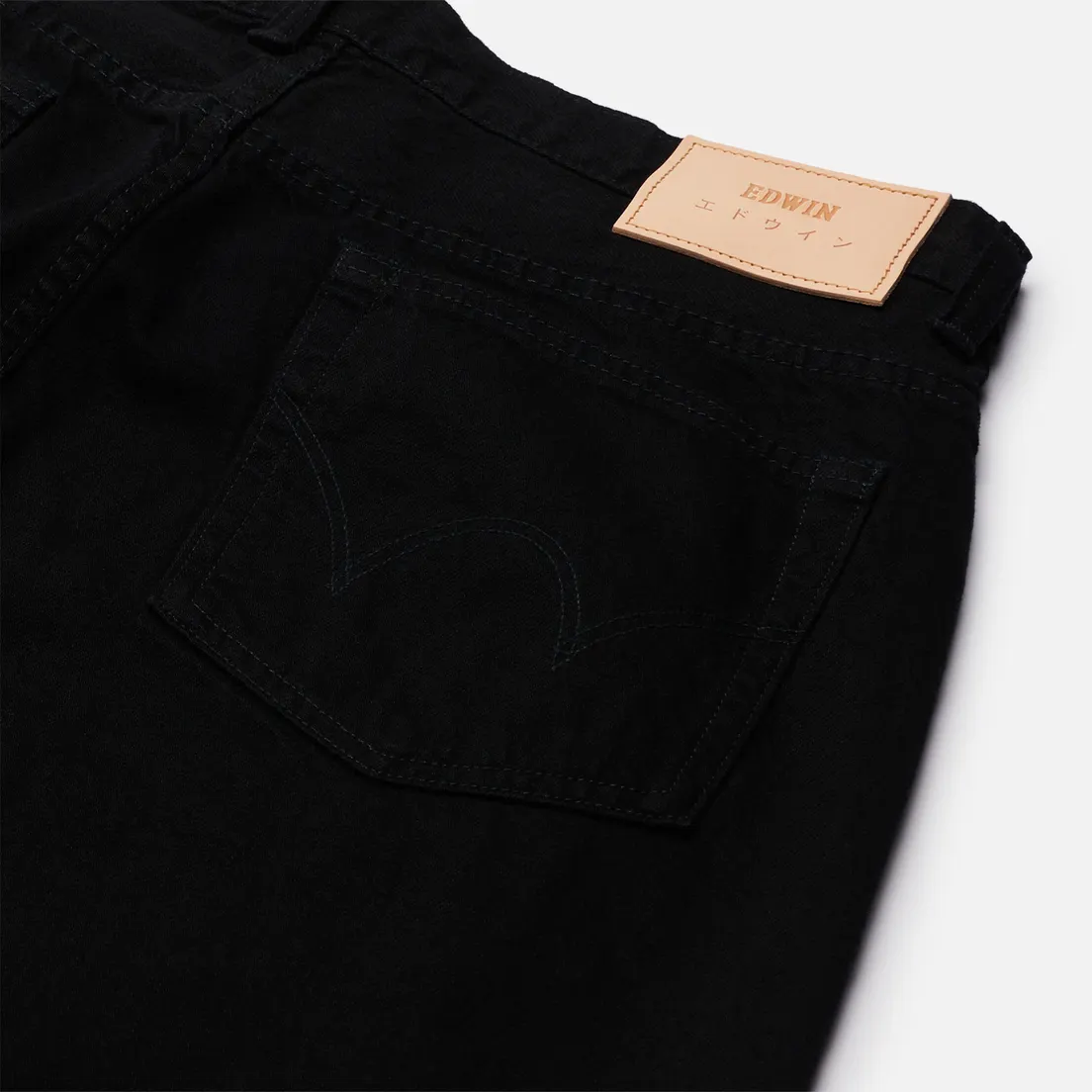 Edwin Мужские джинсы Regular Tapered Kaihara Black x White Selvage 11 Oz