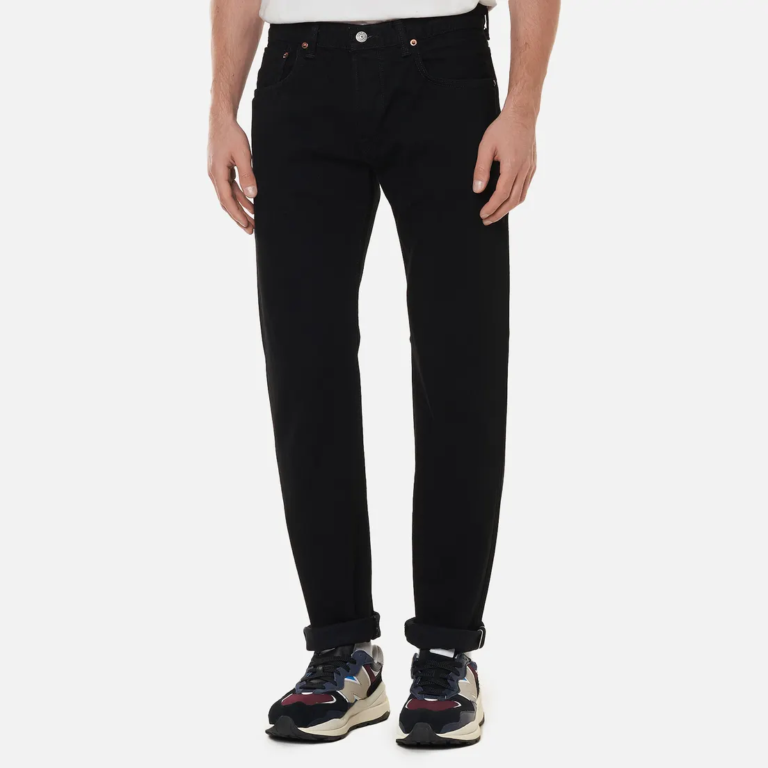 Edwin Мужские джинсы Regular Tapered Kaihara Black x White Selvage 11 Oz