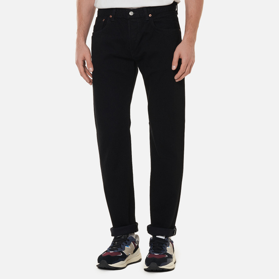 Мужские джинсы Edwin Regular Tapered Kaihara Black x White Selvage 11 Oz Black Rinsed