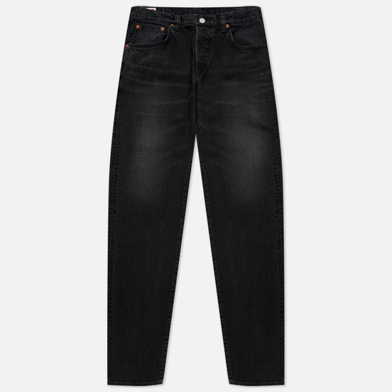 Мужские джинсы Edwin Regular Tapered Kaihara Black x White Selvage 11 Oz Black Dark Used