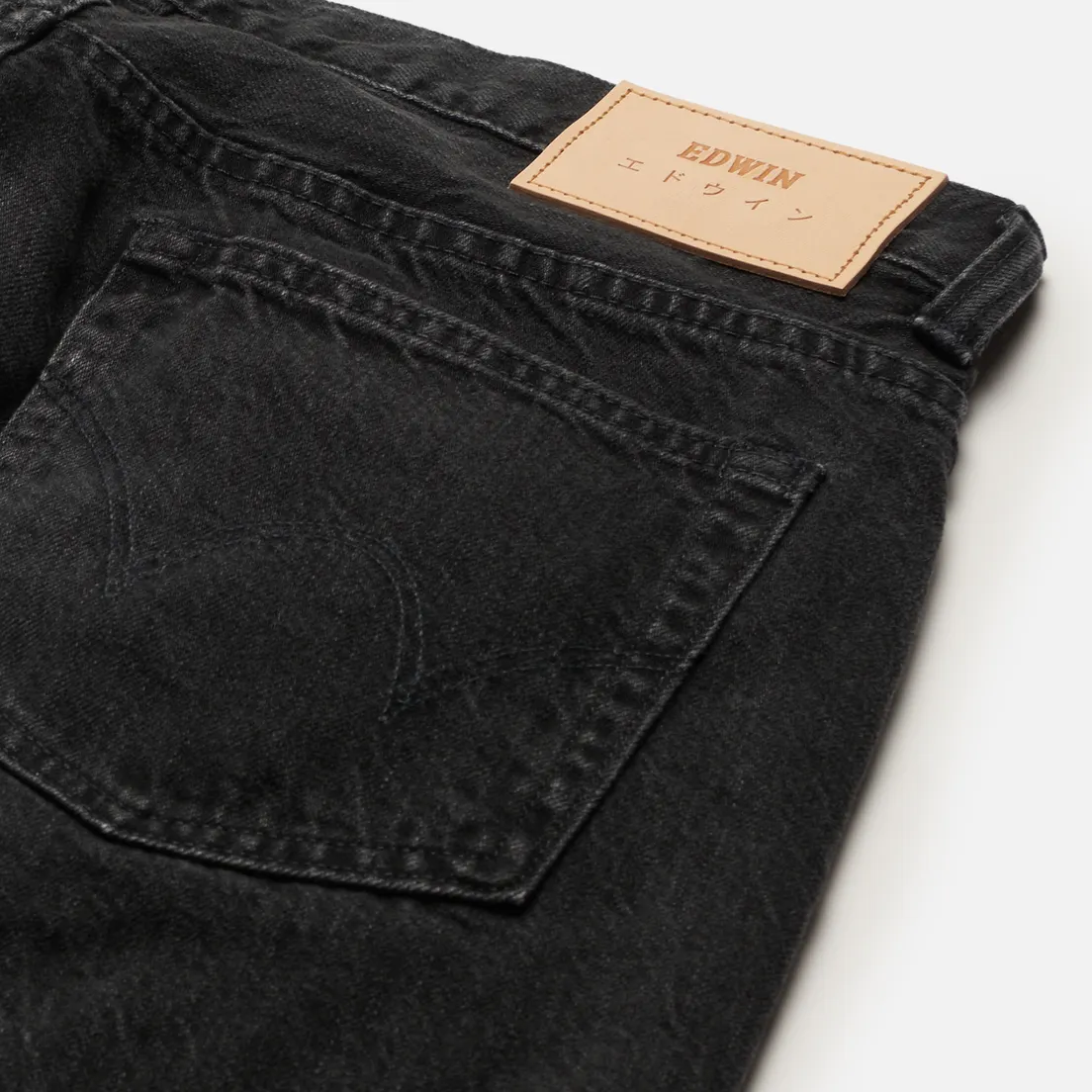 Edwin Мужские джинсы Regular Tapered Kaihara Black x White Selvage 11 Oz