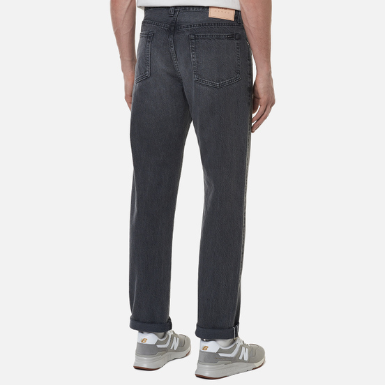 Мужские джинсы Edwin Loose Tapered Kaihara Black x White Selvage 11 Oz Black Light Used