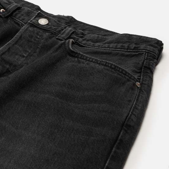 Мужские джинсы Edwin Loose Tapered Kaihara Black x White Selvage 11 Oz Black Dark Used