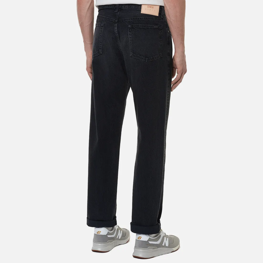 Edwin Мужские джинсы Loose Tapered Kaihara Black x White Selvage 11 Oz