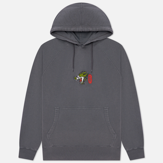 Мужская толстовка Edwin Dragon Hoodie Ebony Garment Dyed Faded Out