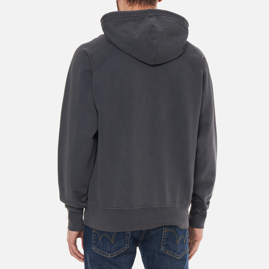 Мужская толстовка Edwin Dragon Hoodie Ebony Garment Dyed Faded Out