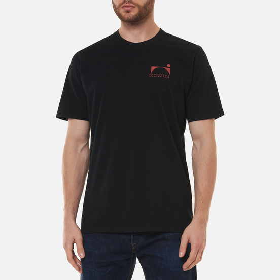 Мужская футболка Edwin Tokyo Nightfall Black Garment Washed