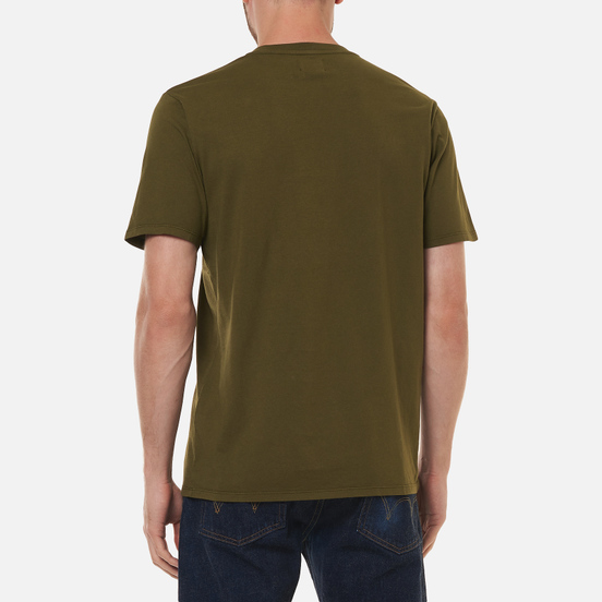 Мужская футболка Edwin Dragon Uniform Green Garment Dyed Faded Out