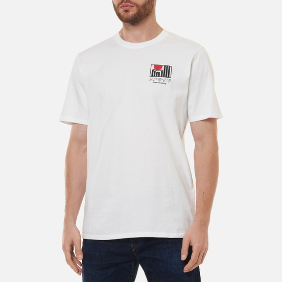Мужская футболка Edwin Sun Buildings White Garment Washed
