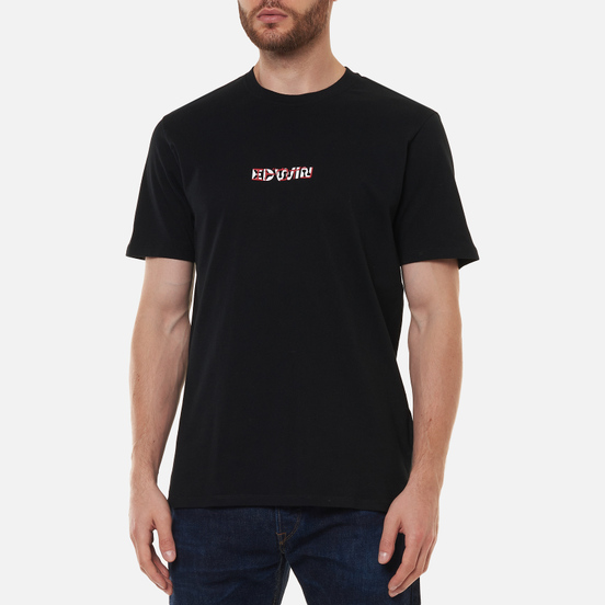 Мужская футболка Edwin Intertwined Black Garment Washed