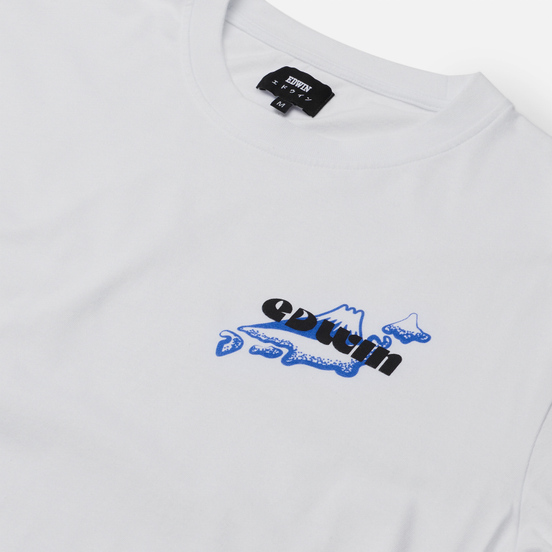 Мужской лонгслив Edwin Map White Garment Washed