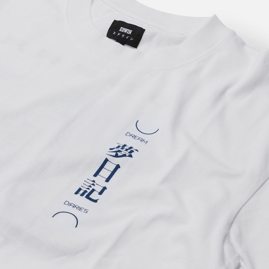 Мужская футболка Edwin Dream Diaries White Garment Washed