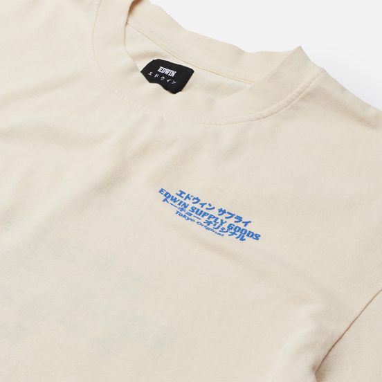 Мужская футболка Edwin Tokyo Original Whisper White Garment Washed