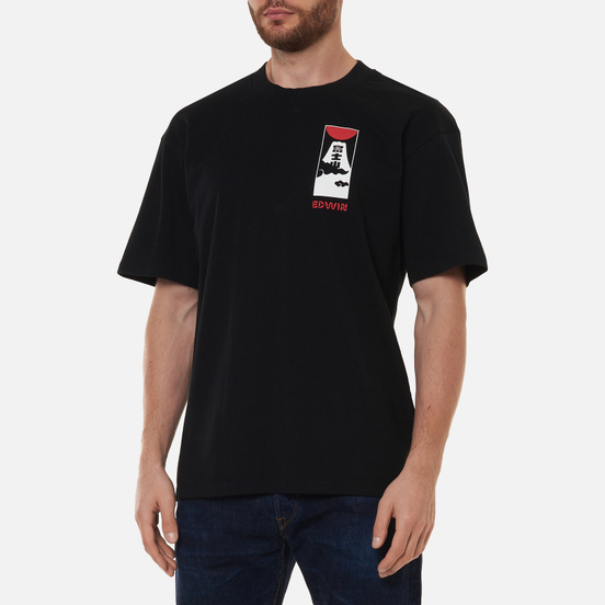 Мужская футболка Edwin Cloudy Black Garment Washed