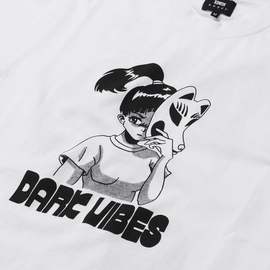 Мужская футболка Edwin Dark Vibes White Garment Washed