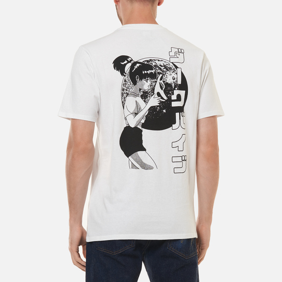 Мужская футболка Edwin Dark Vibes White Garment Washed