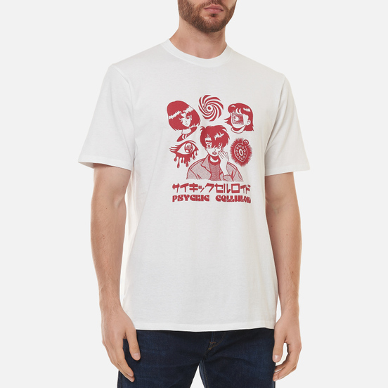 Мужская футболка Edwin Psychic Celluloid White Garment Washed
