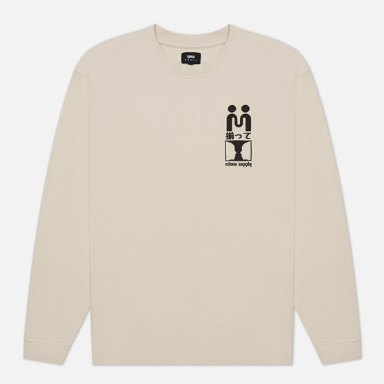 Мужской лонгслив Edwin Supply Silver Grey Garment Washed