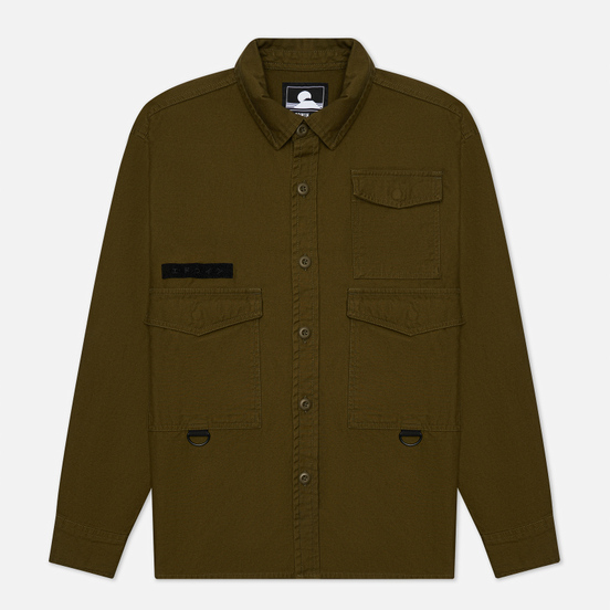 Мужская рубашка Edwin D-Ring Mili Uniform Green Enzyme Washed