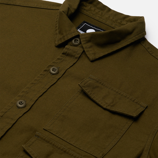 Мужская рубашка Edwin D-Ring Mili Uniform Green Enzyme Washed