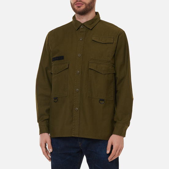 Мужская рубашка Edwin D-Ring Mili Uniform Green Enzyme Washed