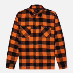 Мужская рубашка Edwin Labour Heavy Flannel Brushed Seville Orange Garment Washed