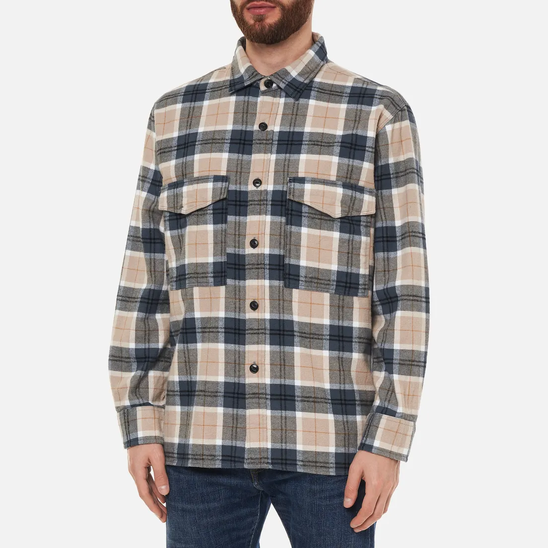 Edwin Мужская рубашка Big Heavy Flannel Brushed