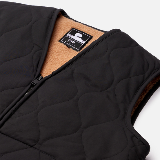 Мужской жилет Edwin Camper Black Unwashed