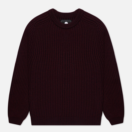 Мужской свитер Edwin Roni Crew, цвет бордовый, размер XL