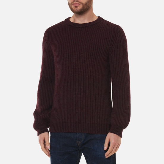 Мужской свитер Edwin Roni Crew Plum Pie Garment Washed