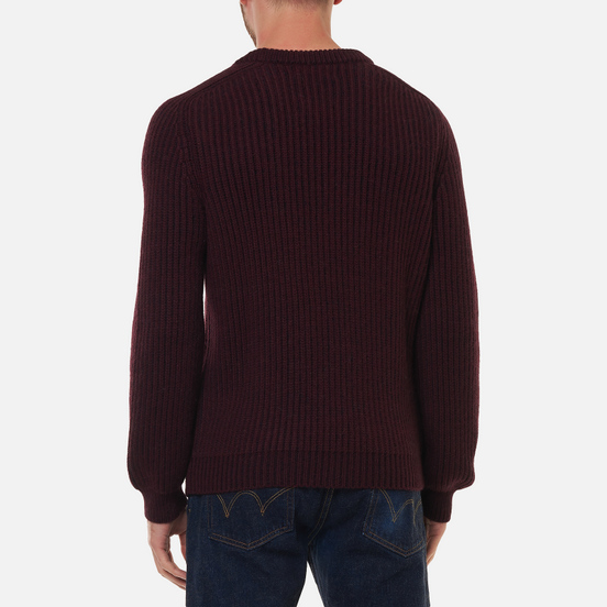 Мужской свитер Edwin Roni Crew Plum Pie Garment Washed